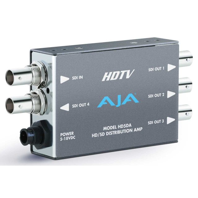 AJA HD5DA 1x4 HD/SD-SDI Distribution Amplifier
