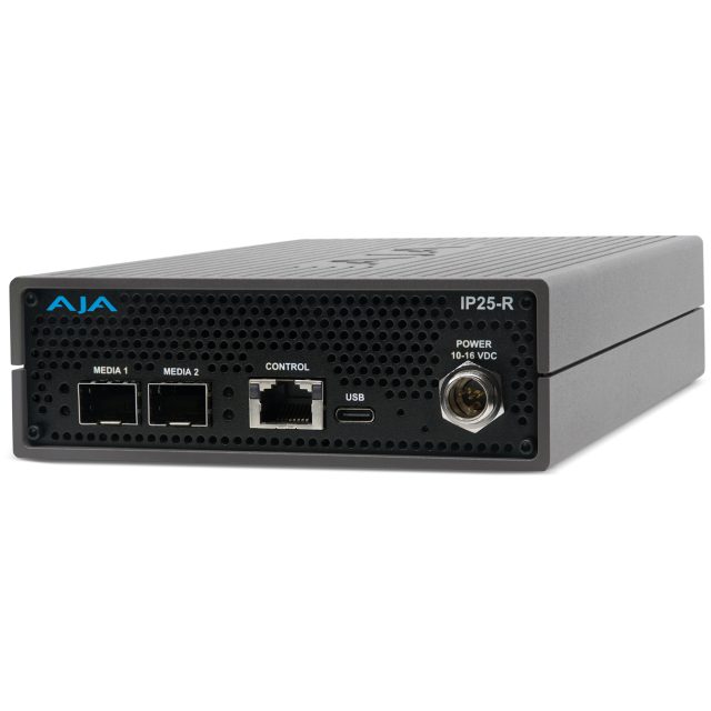 AJA IP25-R SMPTE ST 2110 to 12G-SDI/HDMI IP Converter