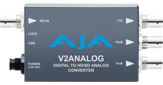 AJA V2Analog HD/SD-SDI to Analog Mini-Converter